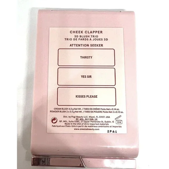 One Size by Patrick Starrr Cheek Clapper 3D Blush Trio New Attention Seeker New